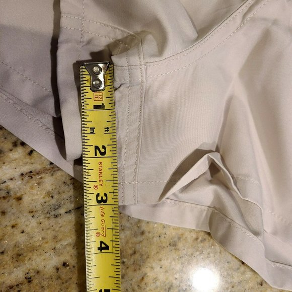 Dolphin Men's M Tan Swimming Swim Trunks Board Shorts Cargo Pocket Drawstring - Picture 7 of 8